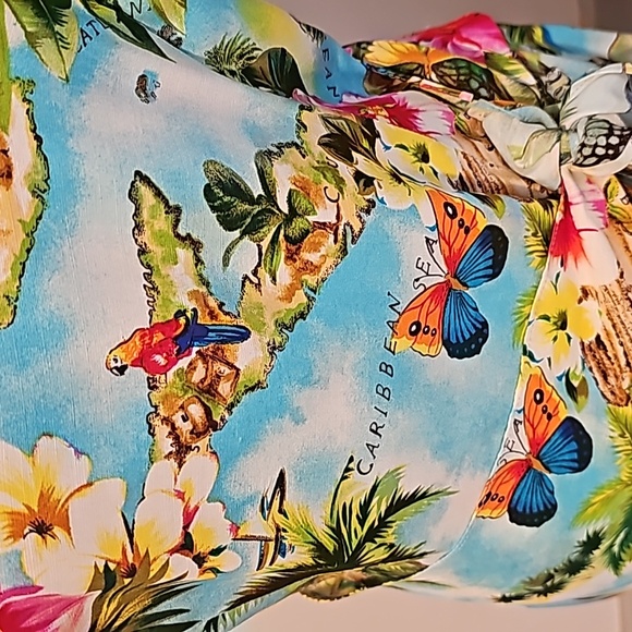 Adorable Hawaiian print dress by Rampage like new - Picture 5 of 11